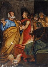 Šv. Petras išsigina Jėzaus. Klaudijaus Driskiaus fotografija